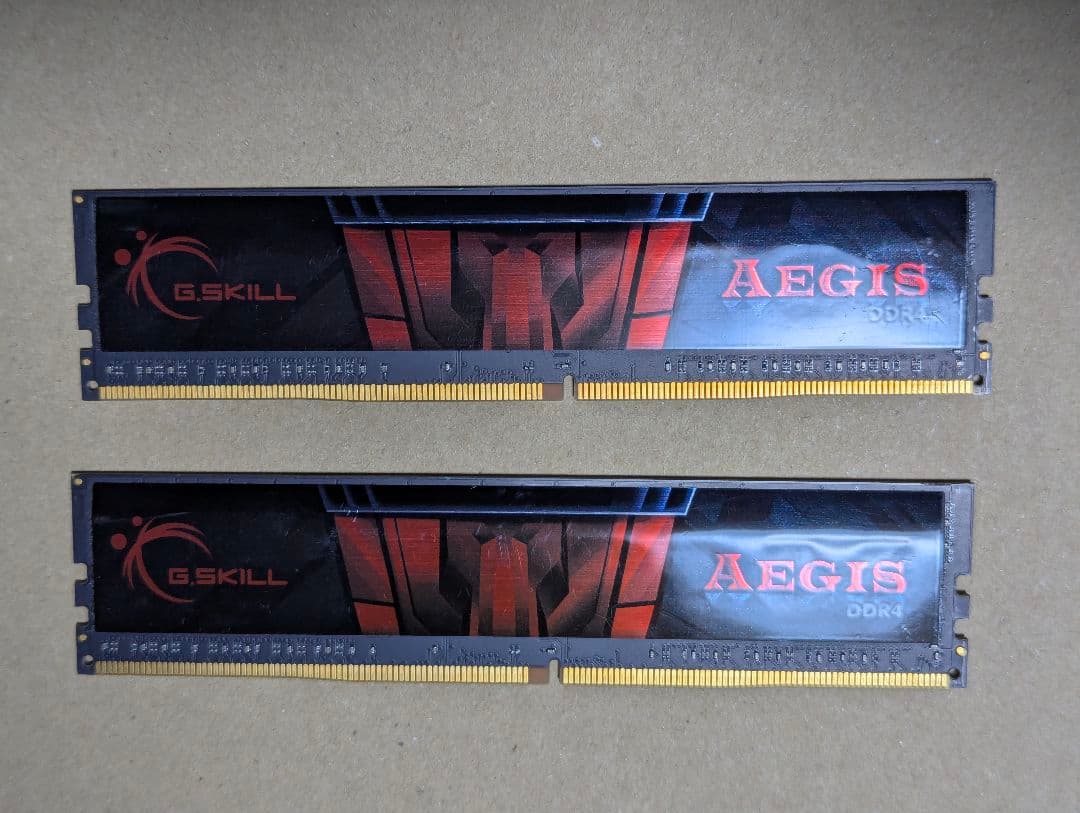動作確認済　G.SKILL AEGIS DDR4 3200MHz 16GB