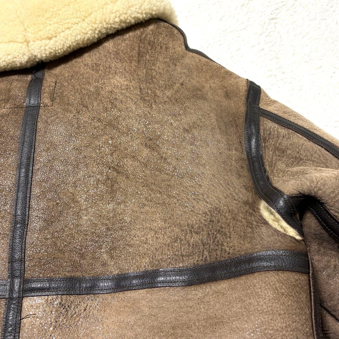AVIREX B-3 フライトジャケット ムートン 羊革 USA製 38
