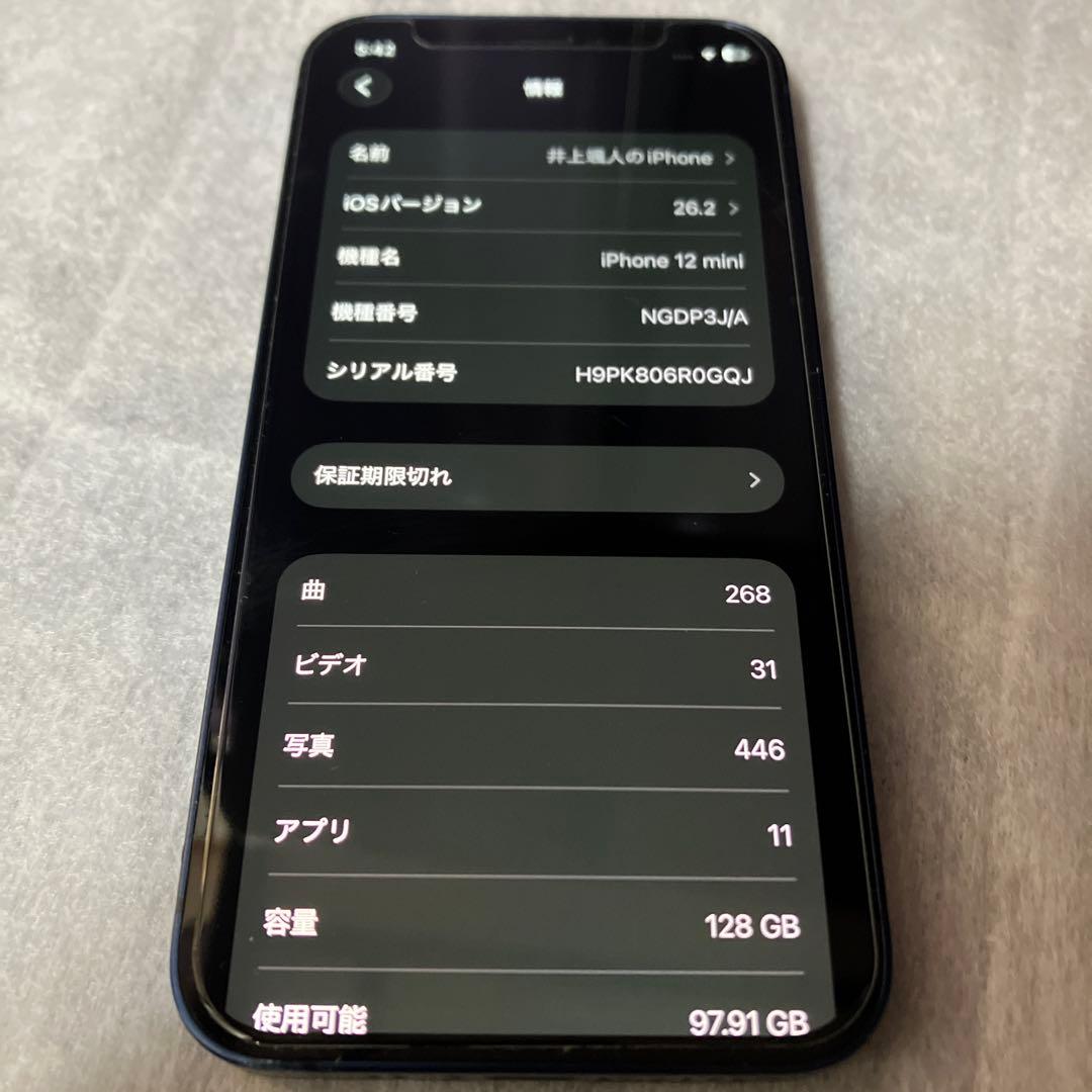 iPhone 12 mini 本体 128GB SIMフリー ブルー