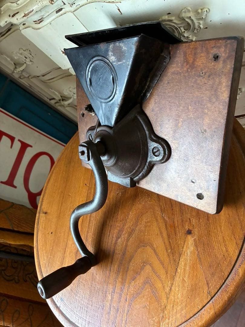 フランス　アンティーク コーヒー　ハーブ　ミル　グラインダー 1800年代　英国