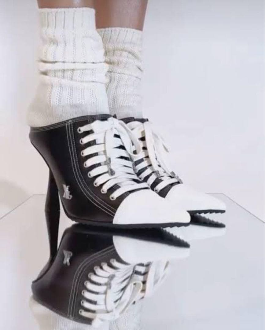 yellowハイヒールスニーカー