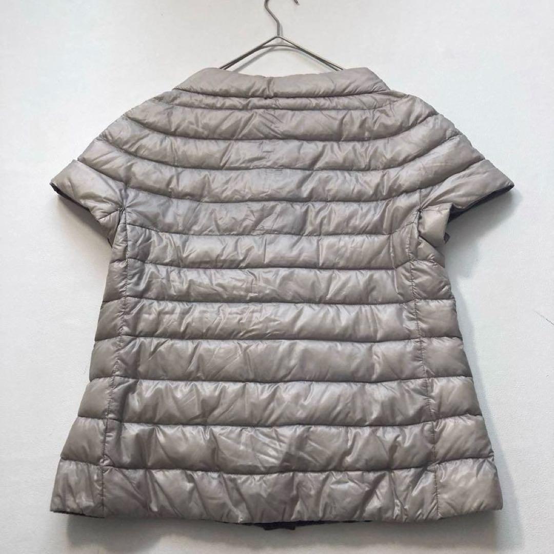 【 れいれい】HERNO　リバーシブル 半袖 ダウンジャケット 軽量 42