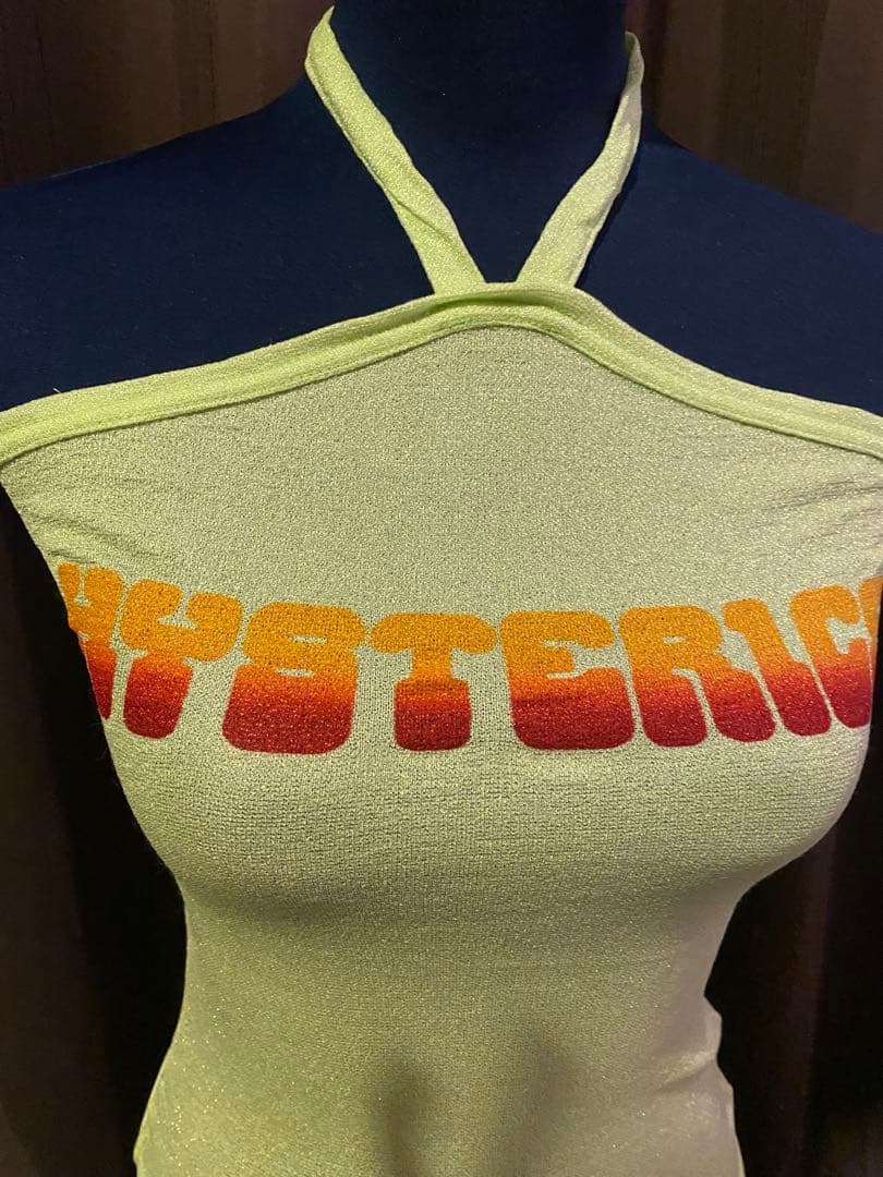 新品　初期　ヒステリックグラマー '90 シアーラメ　クロスキャミソール　Y2K