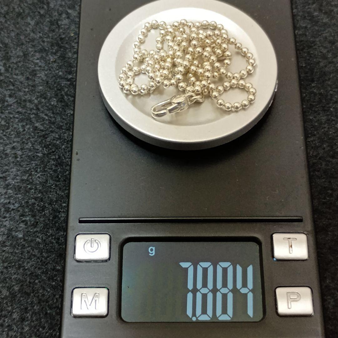 【美品】GUCCI ボールチェーン ネックレス 50cm ユニセックス S925