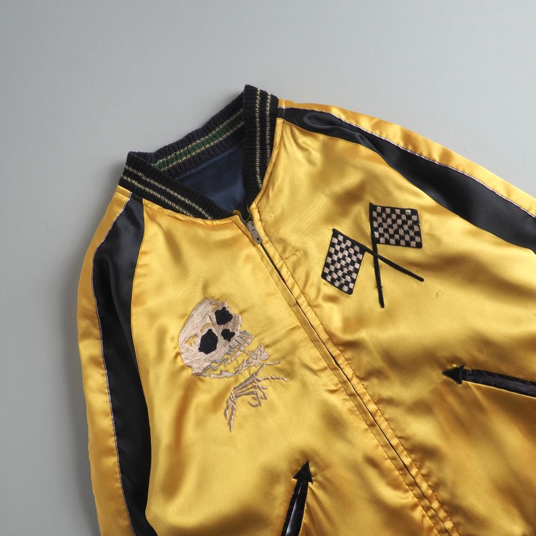 テーラー東洋　スカジャン　スーベニアジャケット　髑髏　鷹　リバーシブル　美品