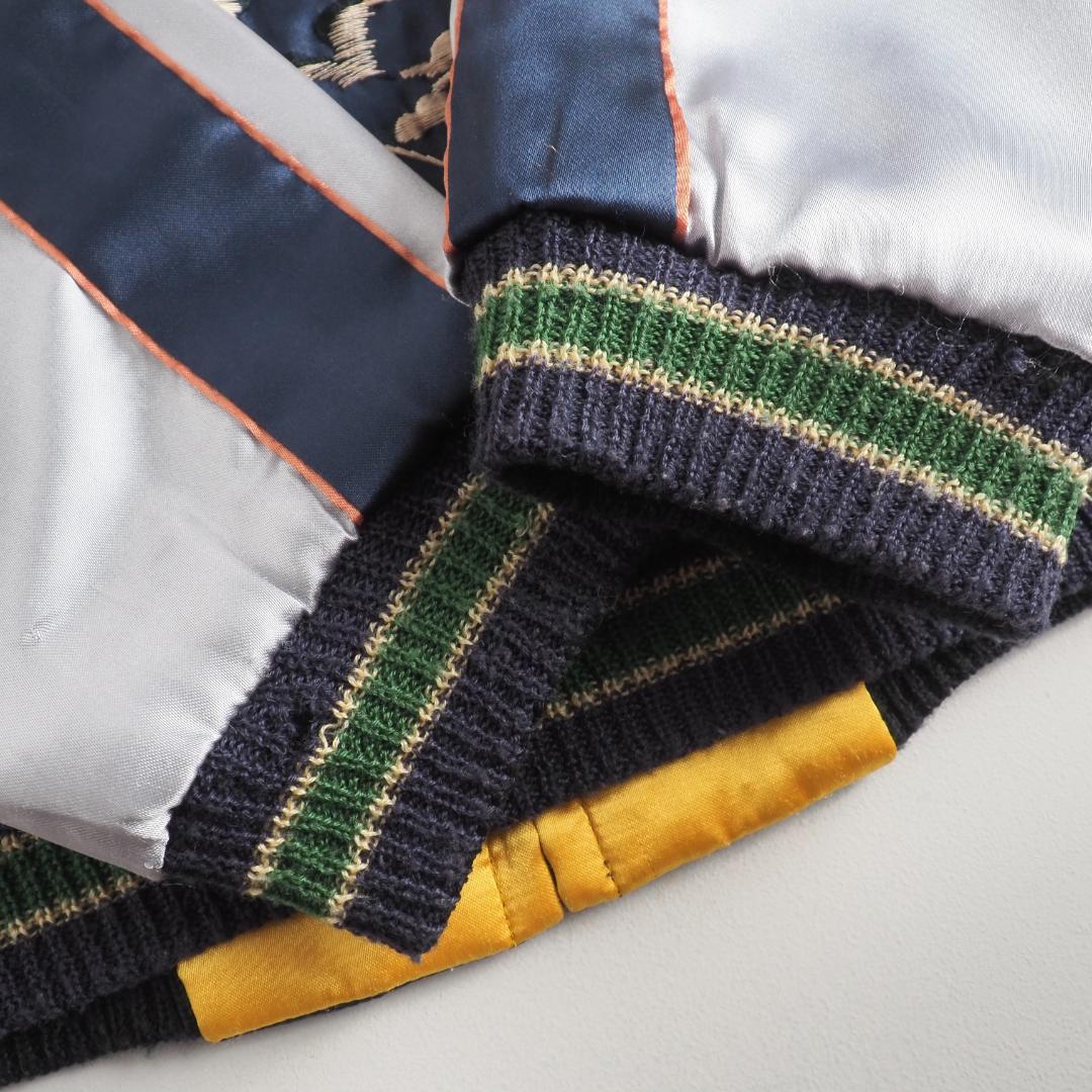 テーラー東洋　スカジャン　スーベニアジャケット　髑髏　鷹　リバーシブル　美品