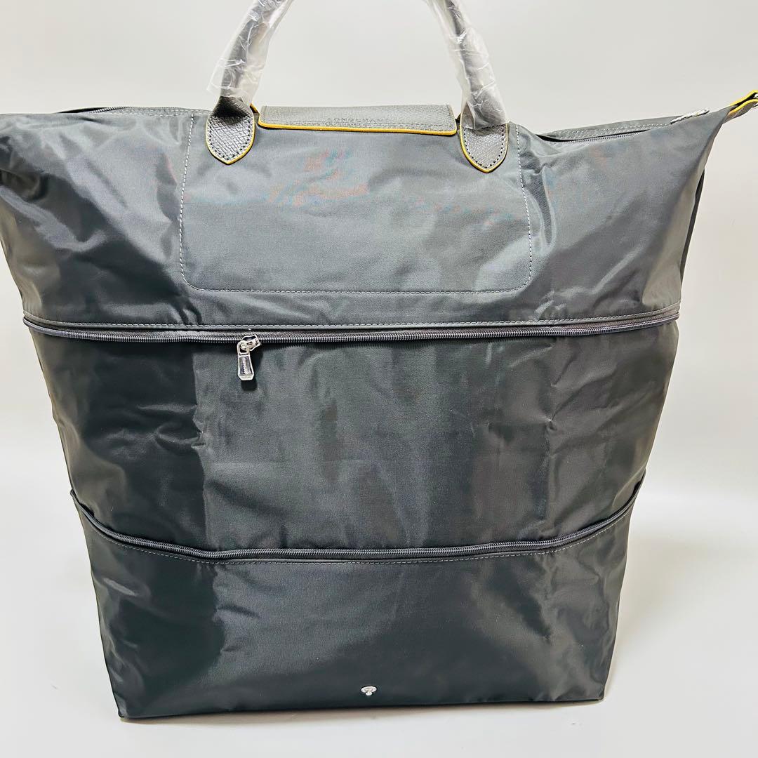 新品 ロンシャン ボストンバッグ ル・プリアージュ クラブ グレー 2way
