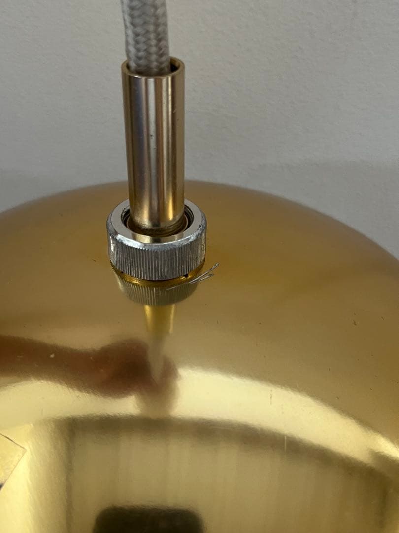 ヴィンテージ　ガラスボール　ペンダントランプ　ミッドセンチュリー　スペースエイジ