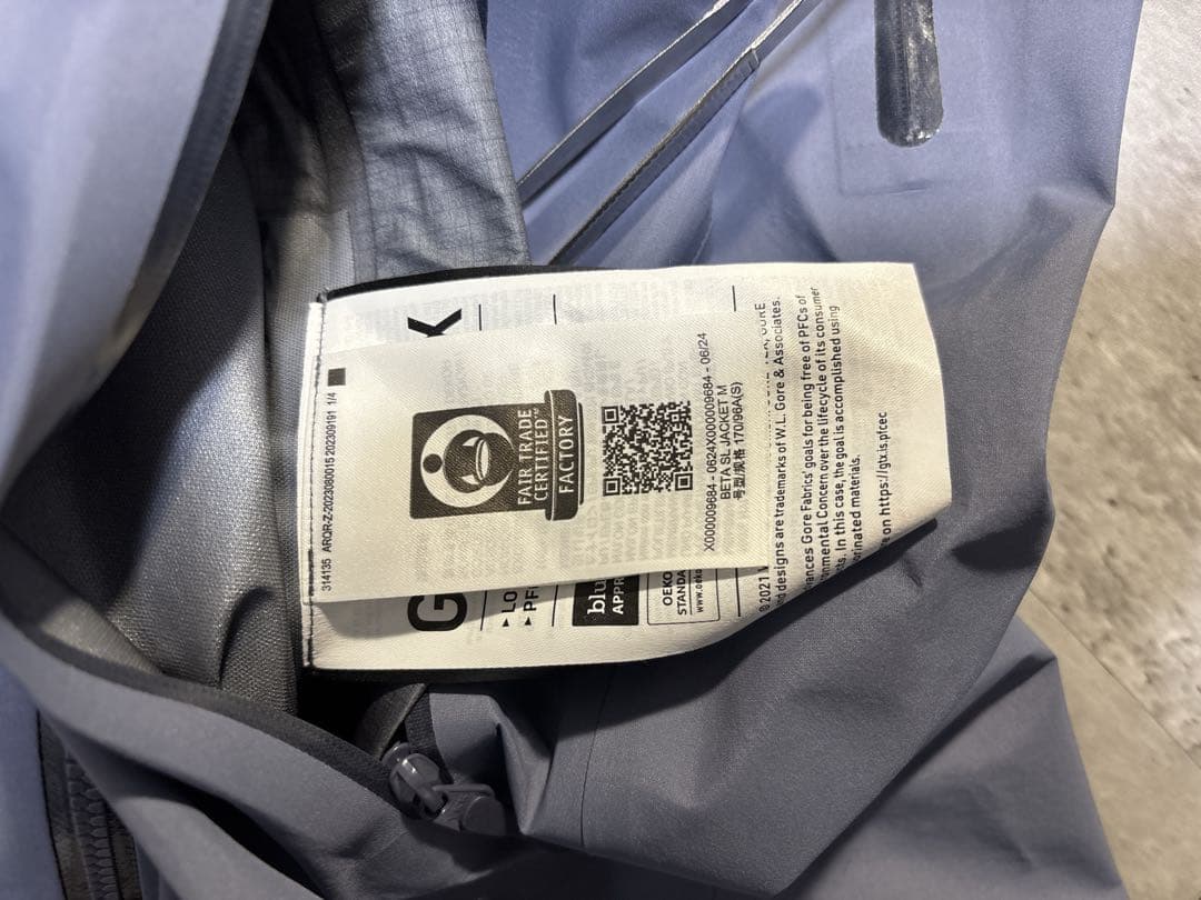 ジャケット・アウター [ARCTERYX] Beta SL Jacket Stratus 24ss