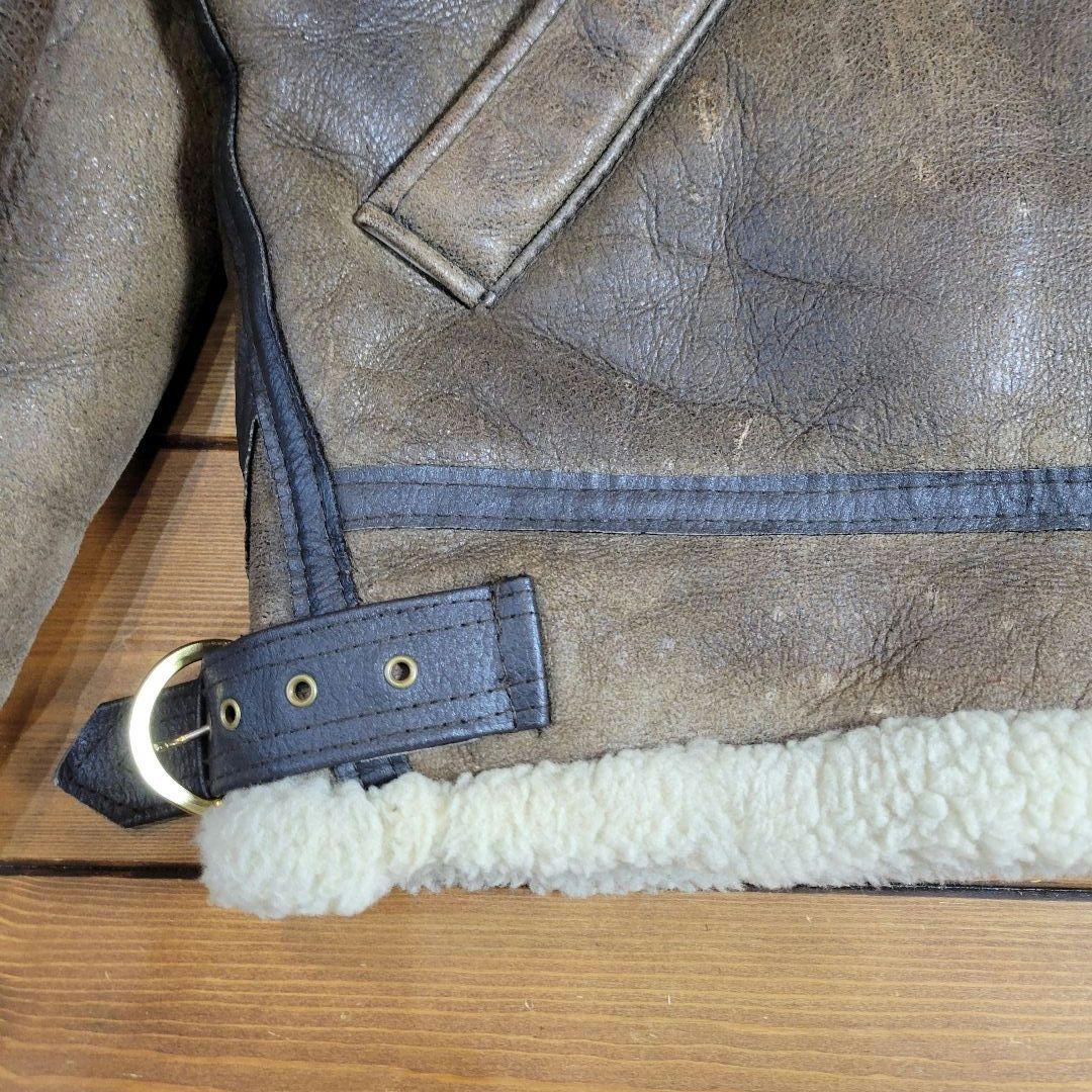 USA製 インシグニアレザー ムートンジャケット B-3 サイズ40