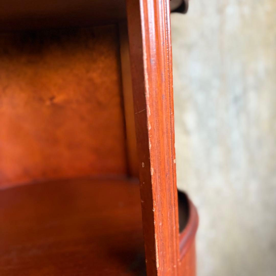 イタリア　猫脚コンソールドロワー　電話台　ヴィンテージ