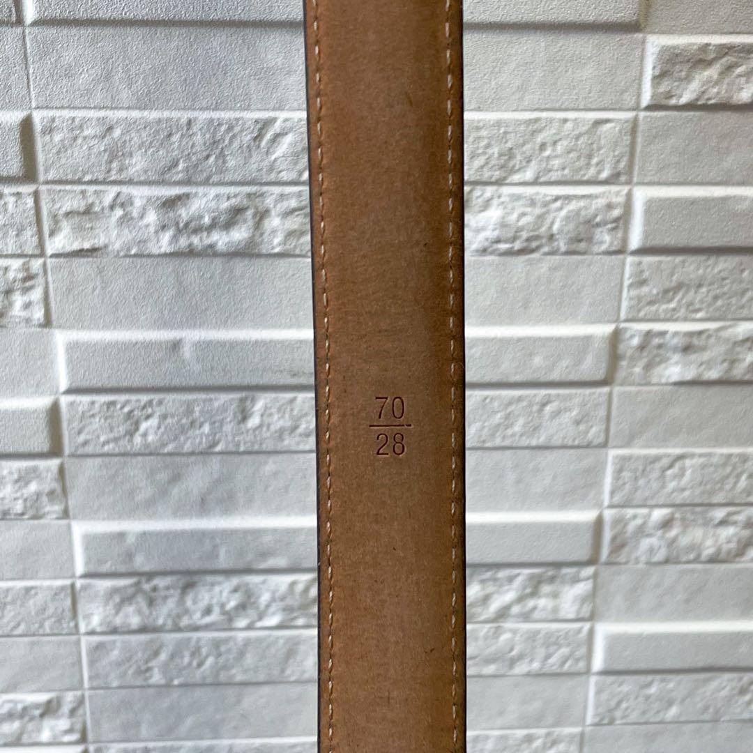 ルイヴィトン モノグラム レザー ゴールド 金具 バックル ベルト 細め.