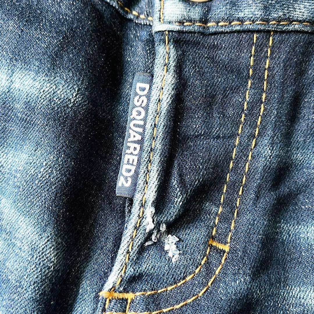 【極美品✨】DSQUARED2　ジーンズ　ダメージ加工　ペイント　ストレッチ