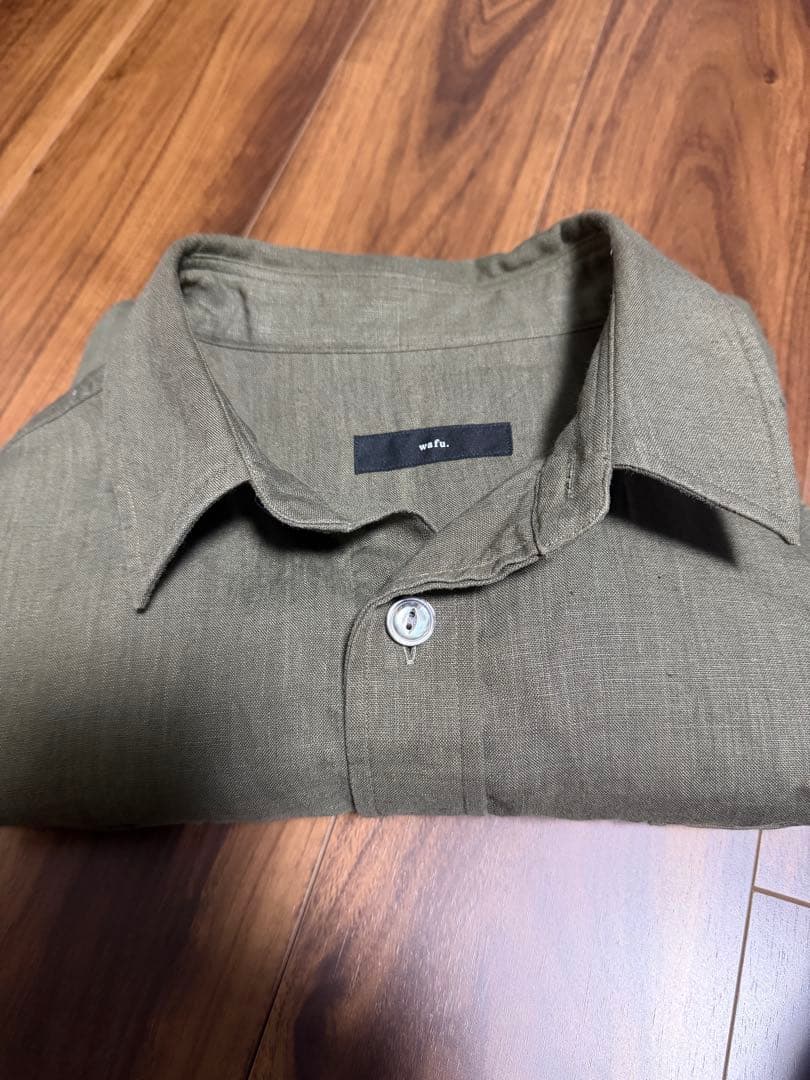 wafu リネンシャツ