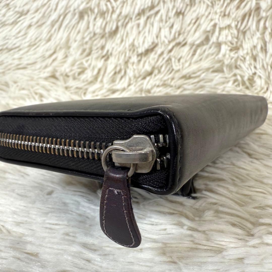 エッティンガー ETTINGER ラウンドファスナー 長財布 ブラック 内側紫