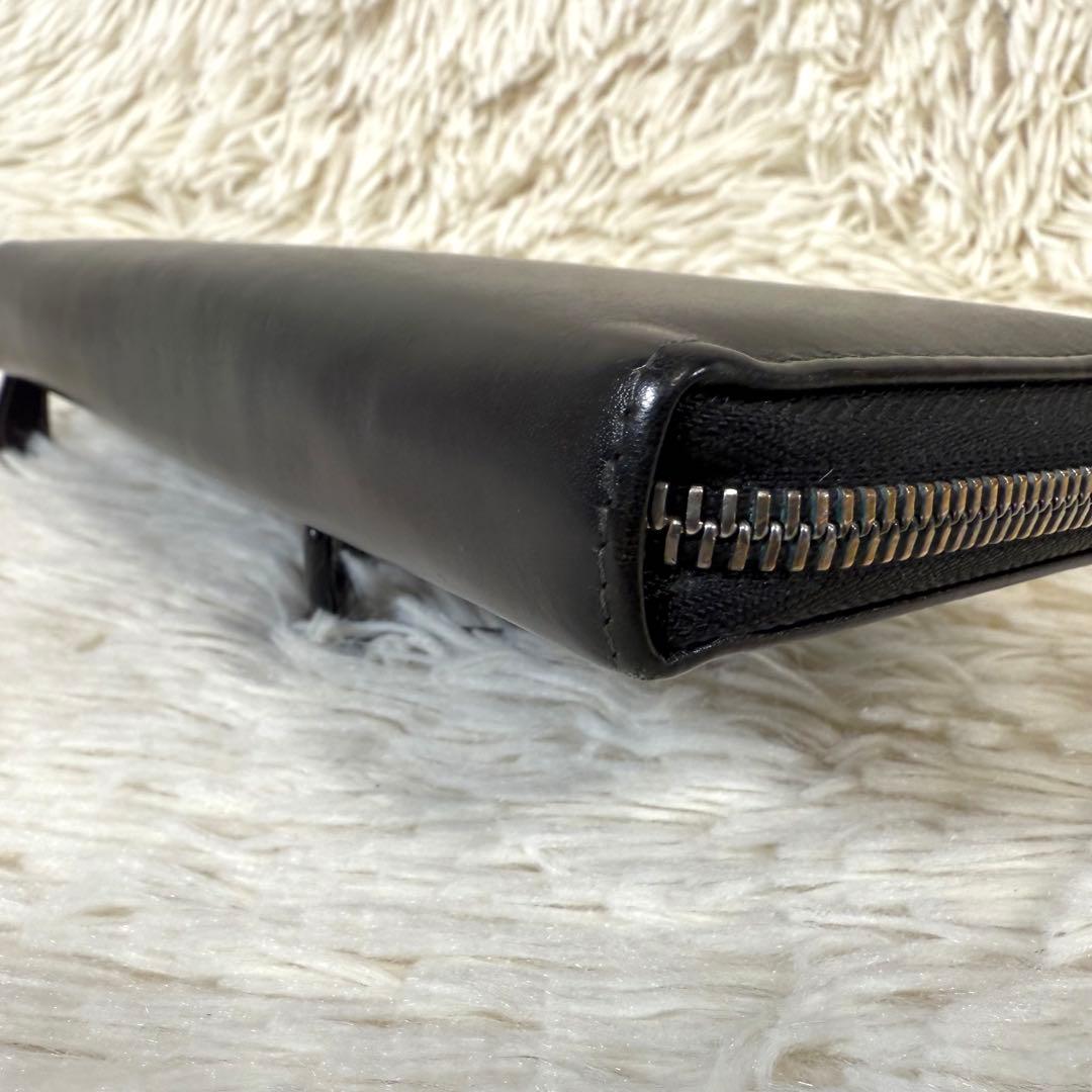 エッティンガー ETTINGER ラウンドファスナー 長財布 ブラック 内側紫