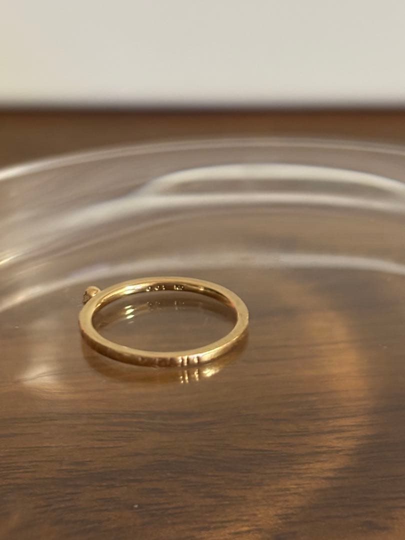 agete10Kゴールドリング、サイズ3
