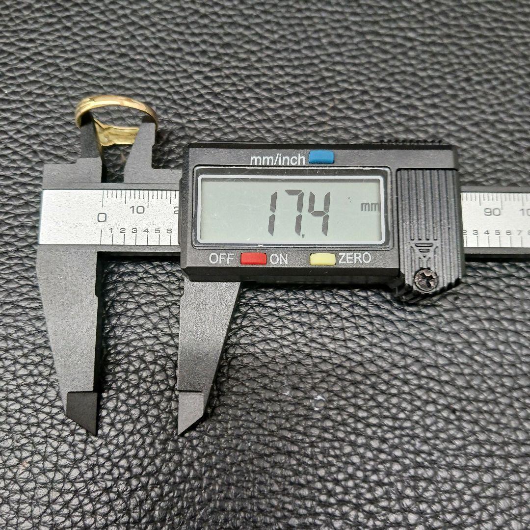 (B010604) K18 YG リング 指輪 約13号 ダイヤモンド