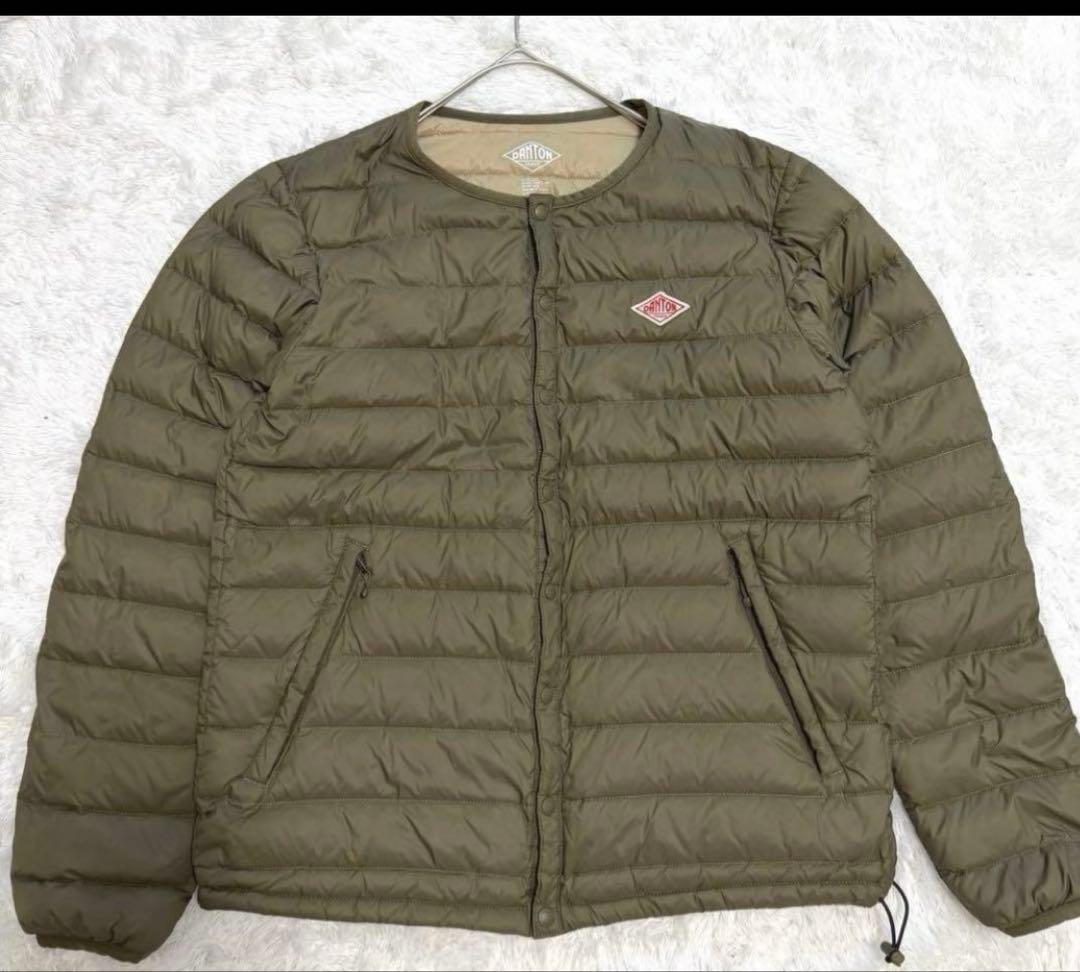 DANTON ダントン インナーダウン ジャケット 40 オリーブ