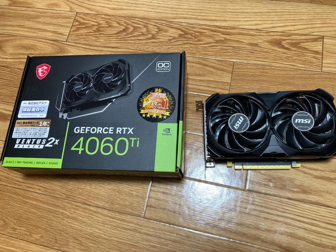 グラフィックボード・グラボ・ビデオカード MSI GeForce RTX 4060 Ti 16GB VENTUS 2X
