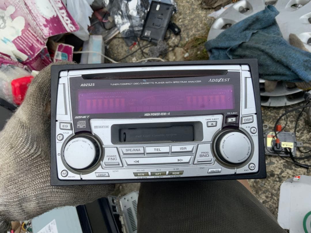 CD カセットデッキ！【クラリオン アゼスト ADZ525】状態未確認