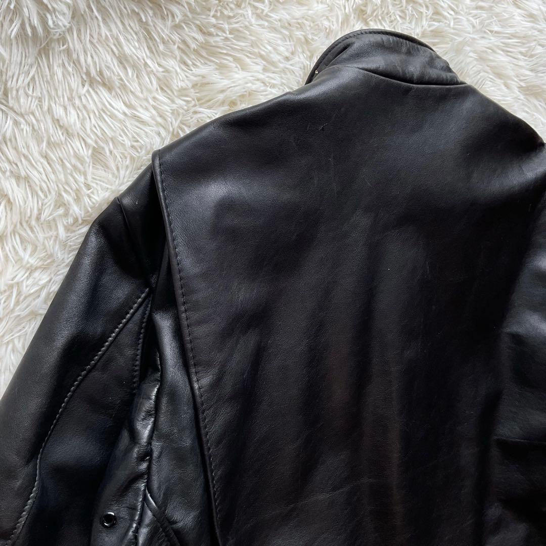 美品✨schott 141 レザージャケット　シングルライダース　本革　40 黒