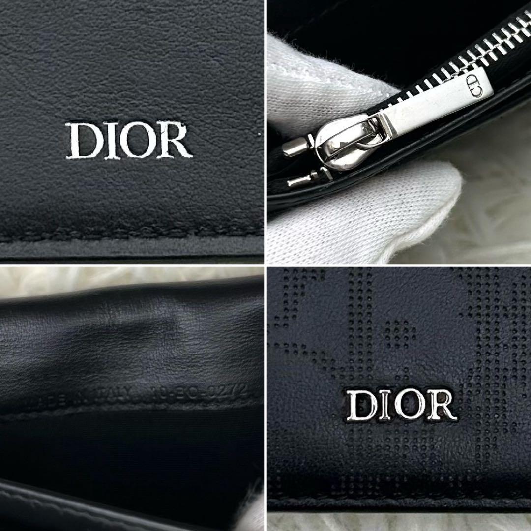 【美品】ChristianDior トロッター レザー 二つ折り 長財布