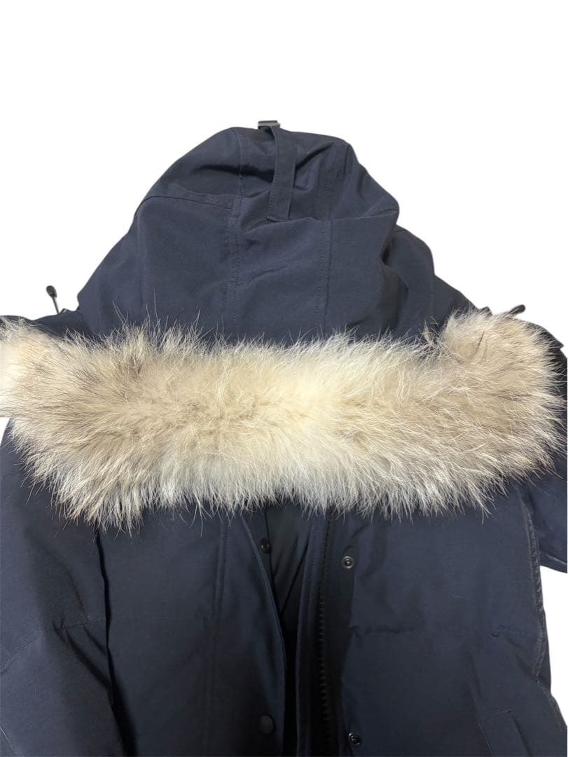   レディース ダウンコート ネイビーM ファー付き