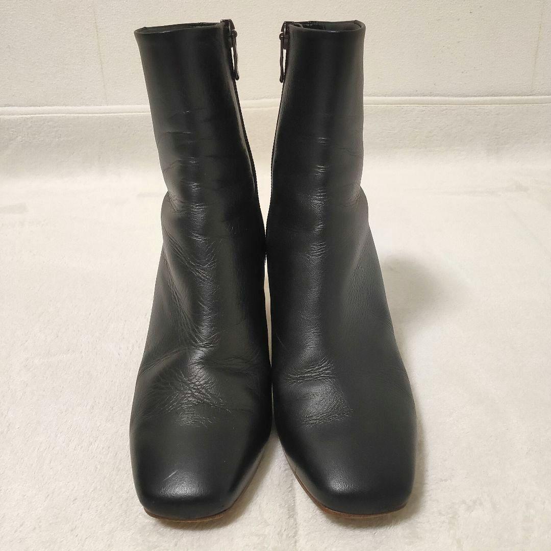 定番 DIANA ダイアナ ショートブーツ 本革 レザー ブラック 23.5cm