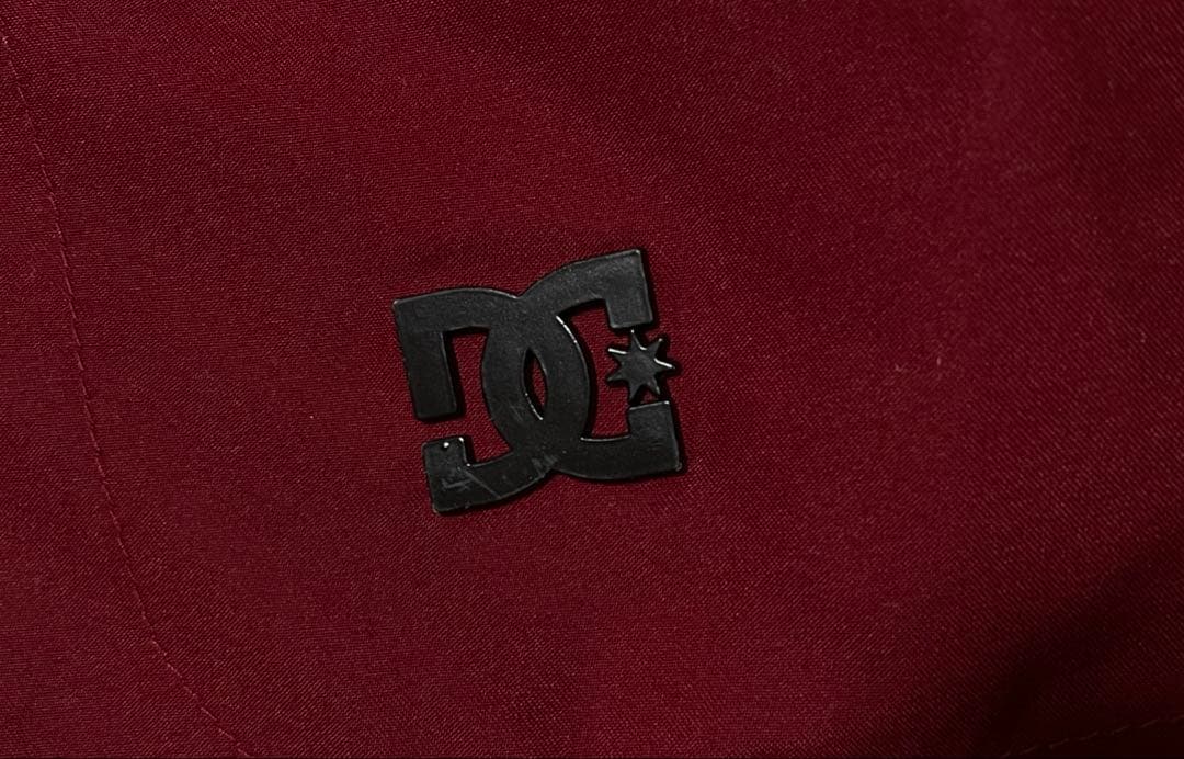 DC スノーボードウェア パーカー ボーダー ブラック ボルドー 上下セット M