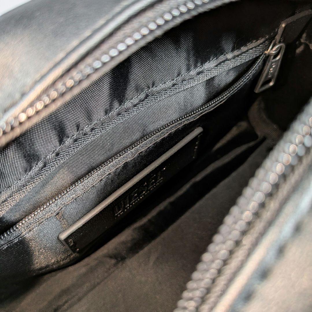 DIESEL ディーゼル『MERI S』エンボスロゴミニボストン2WAY 黒