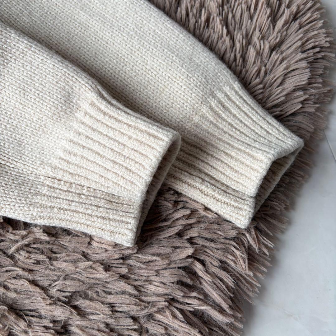 2023AW✨スローン 5G ジーロンラム×カシミヤ クルーネック ベージュ 2