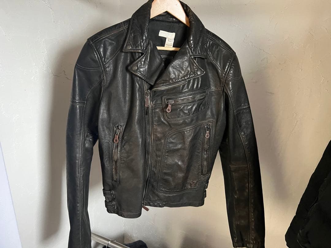 ディーゼル　レザージャケット　表記サイズLサイズ