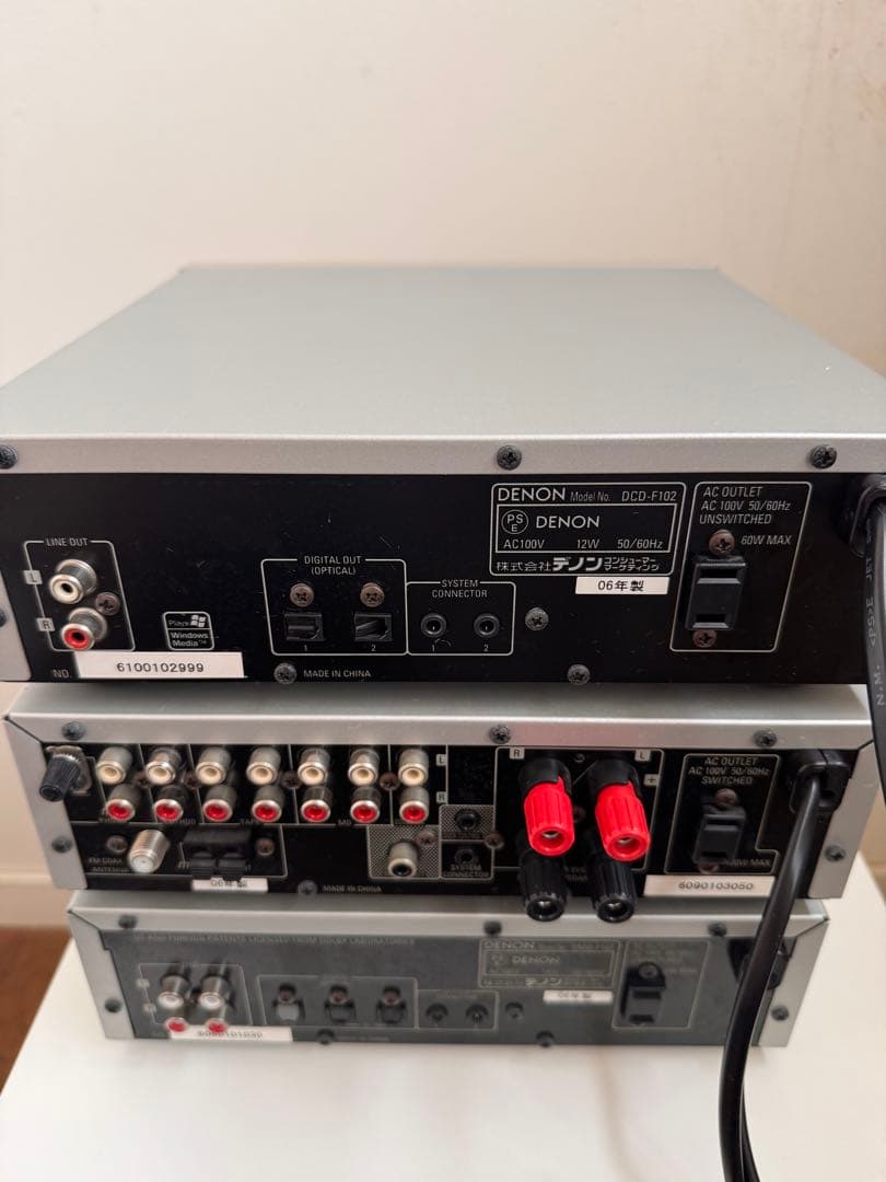 DENON CDプレーヤー デノン コンポ MD ミニコンポ チューナー