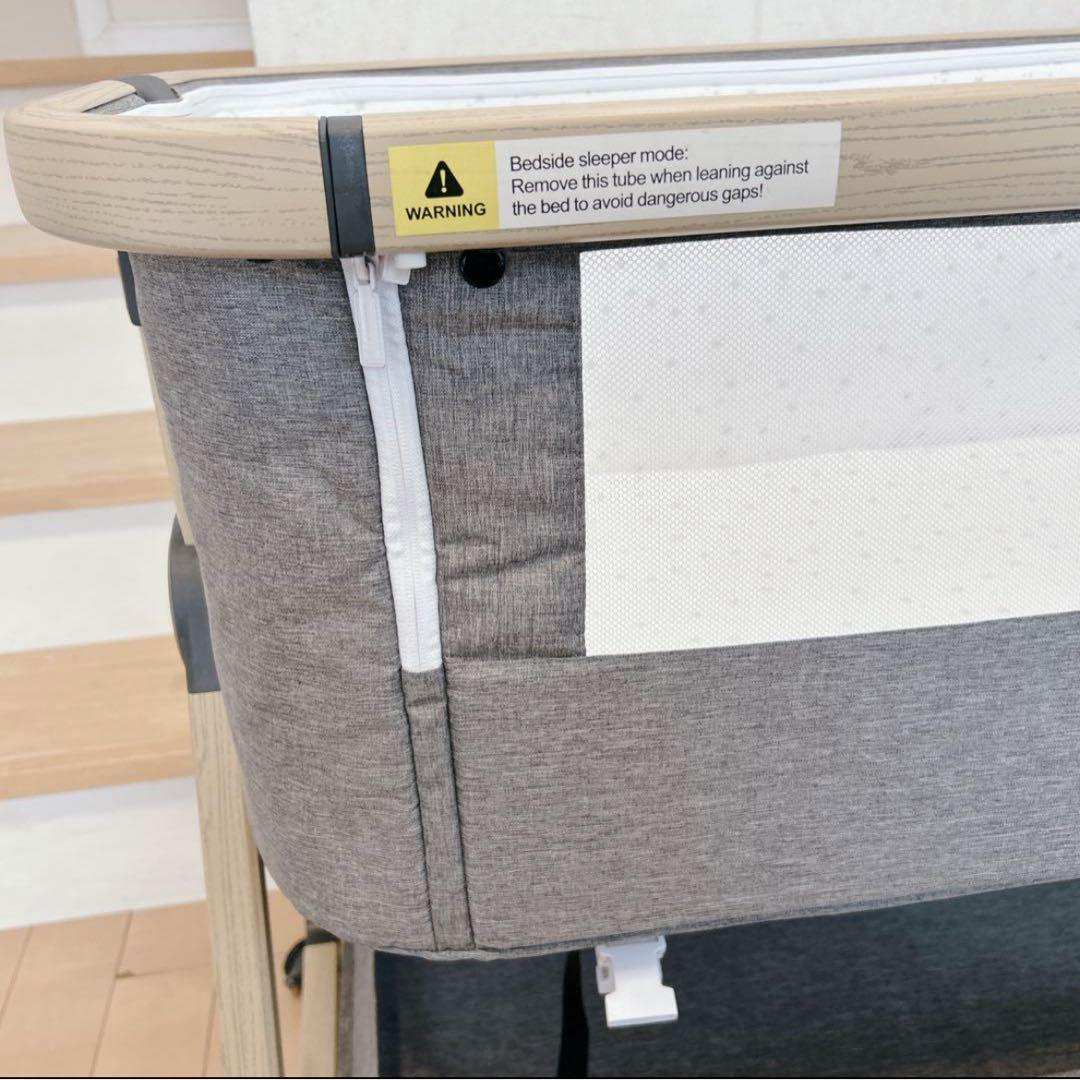 【美品】HZDMJベビーベッド 折りたたみ式 付属品完備 説明書 収納袋付き