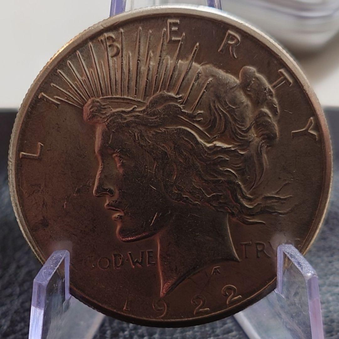 1922年 アメリカ銀貨 ピースダラー 1ドル銀貨 SV900フランクリンミント