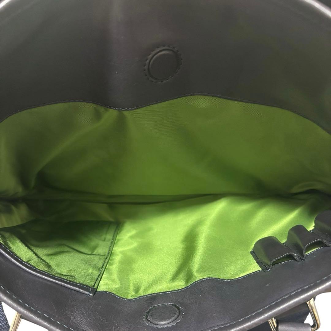 希少✨フラソリティ　2way ショルダーバッグ　ビジネス　ブラック　レザー