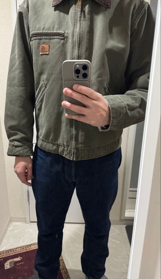 Carhartt デトロイトジャケットアーミーグリーン Ｌサイズ