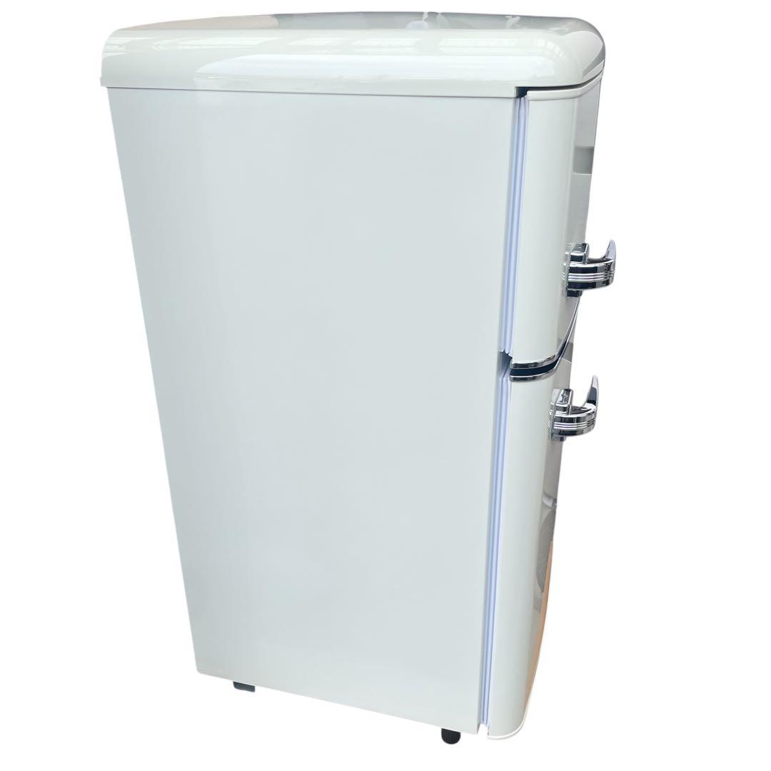 ◯オーヤマ 冷蔵庫 PRR-082D-W 81L 2023年製 ホワイト レトロ