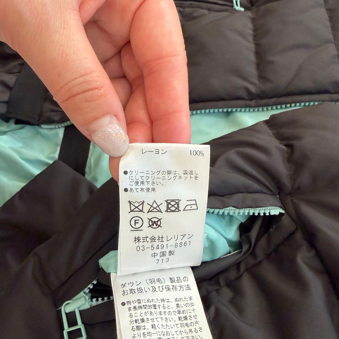 ランバンオンブルー　リバーシブルライトダウンジャケット　2way ぺプラム