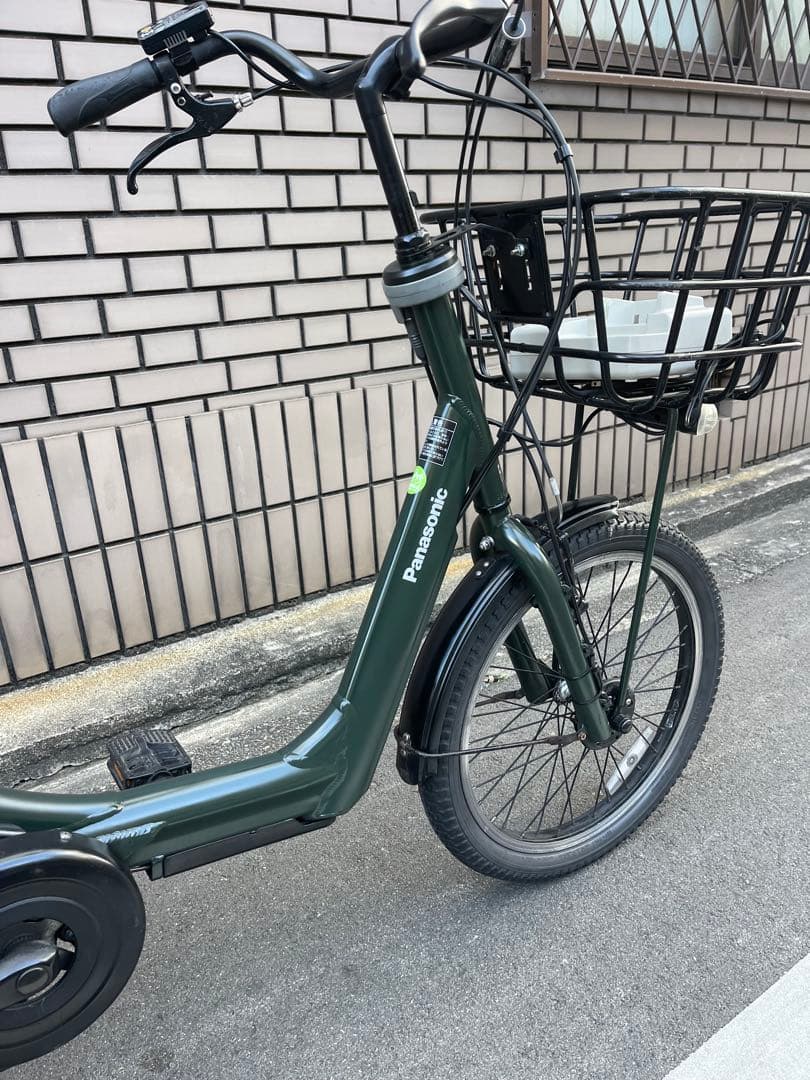 【大阪市検定】パナソニック子供乗せ電動アシスト自転車20インチ防犯登録込み