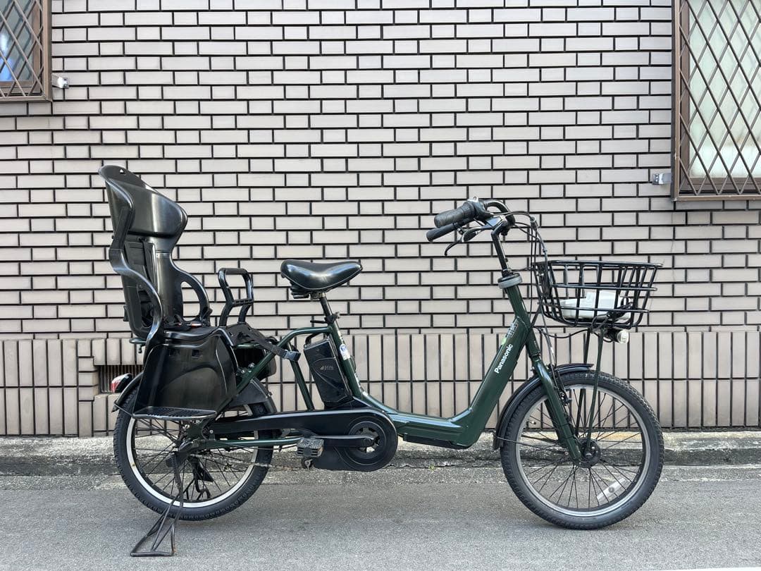 【大阪市検定】パナソニック子供乗せ電動アシスト自転車20インチ防犯登録込み