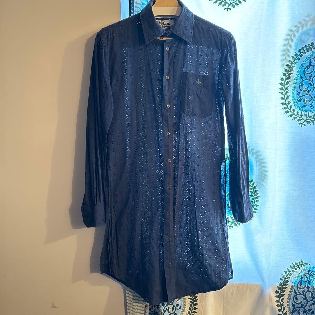 Vivienne Westwood MAN 長袖シャツ 44 ネイビー