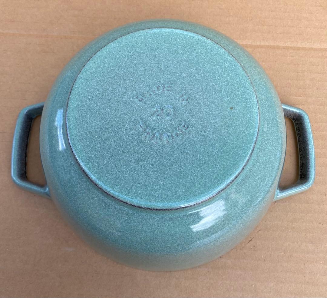 ストウブ　Wa-NABE 20cm Ｌ セージグリーン【生涯保証あり】