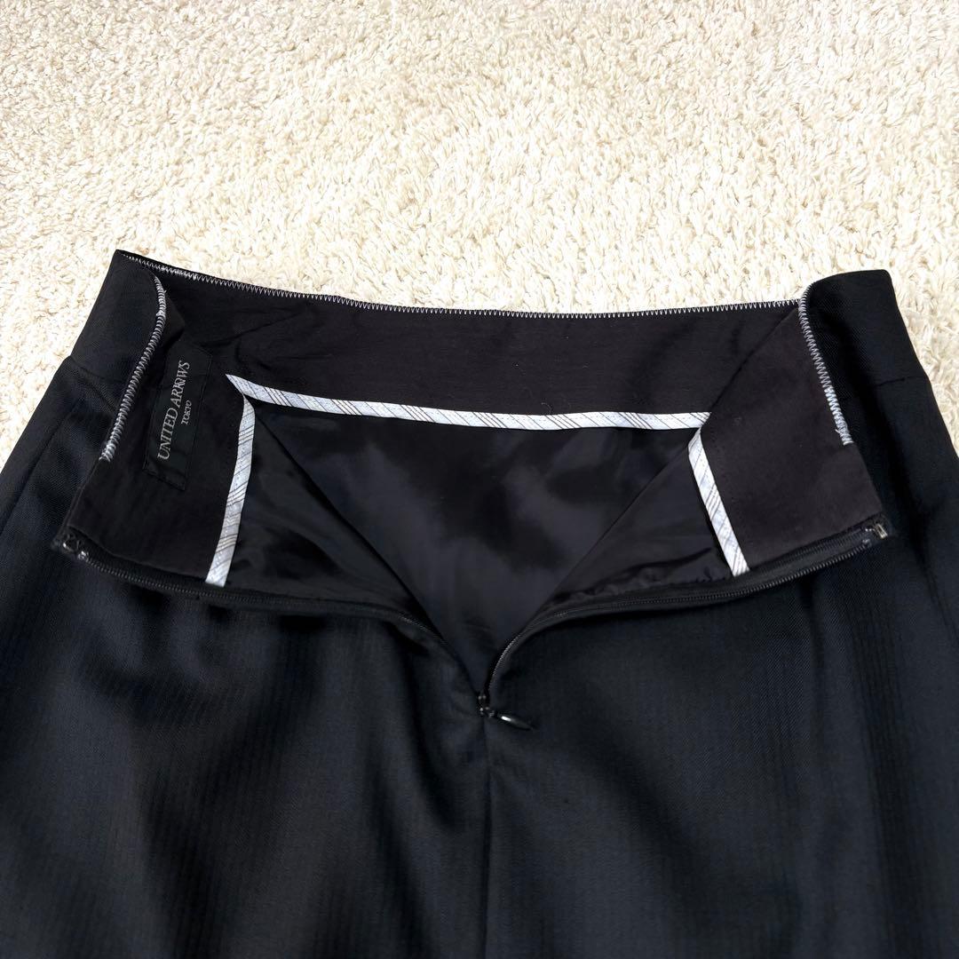 ユナイテッドアローズ スーツ3点セット パンツ ブラック ストライプ 40