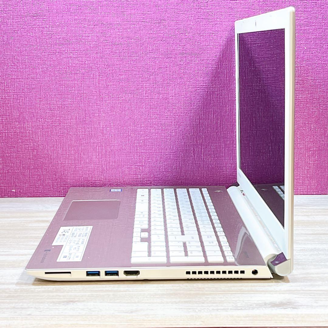 おしゃれゴールド✨6世代i5✨メモリ8G✨すぐ使えるノートパソコン✨カメラ✨美品