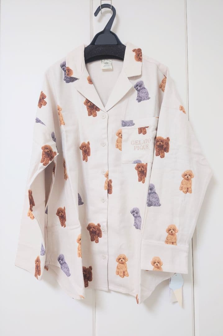 【タグ付き未着用】gelato pique☆トイプードル☆上下セット
