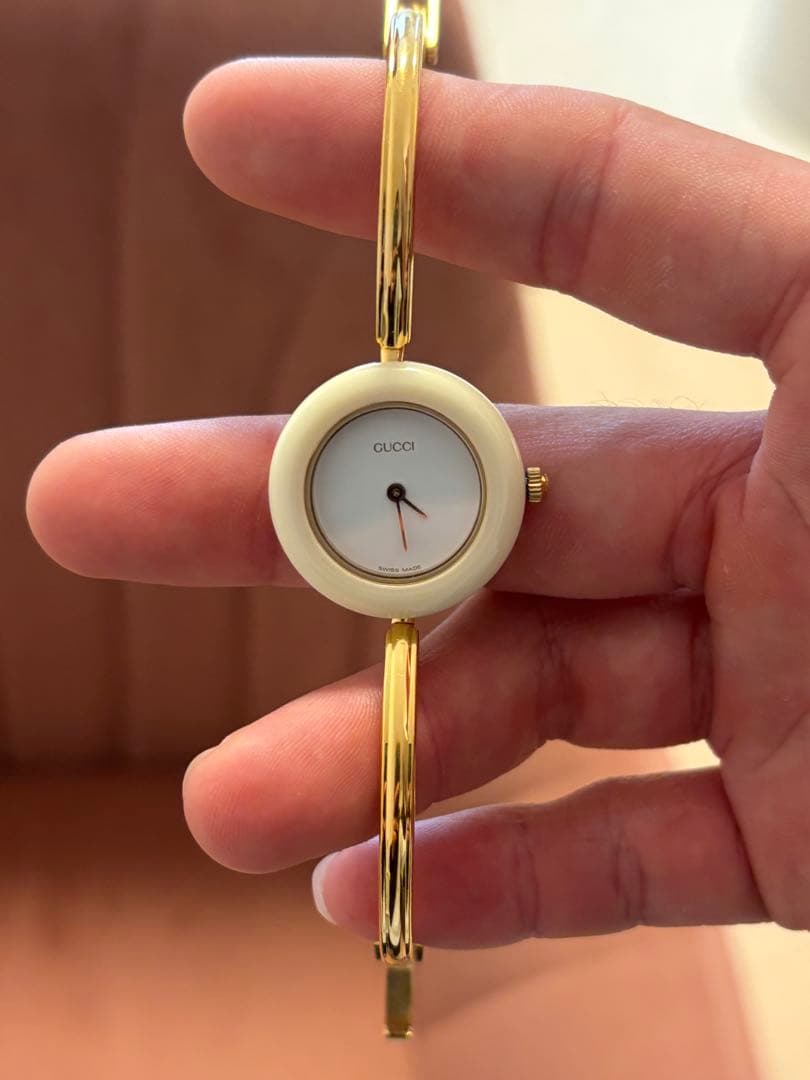 グッチ GUCCI チェンジベゼル バングルウォッチ 腕時計 ジャンク