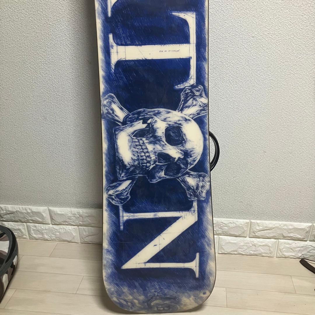 バック付/BURTON TWINバートンスノーボード154cm/バインディングM