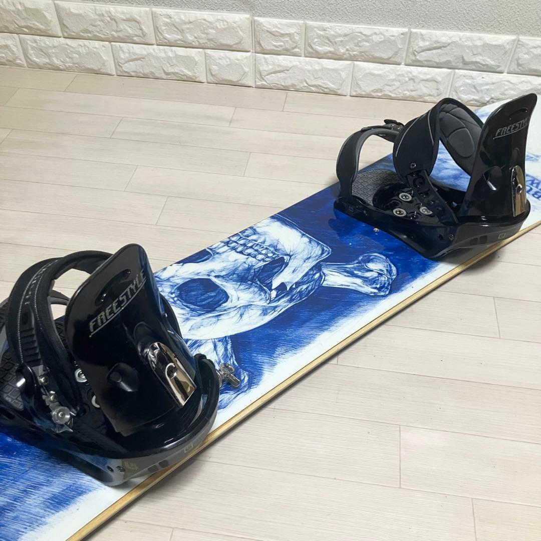 バック付/BURTON TWINバートンスノーボード154cm/バインディングM